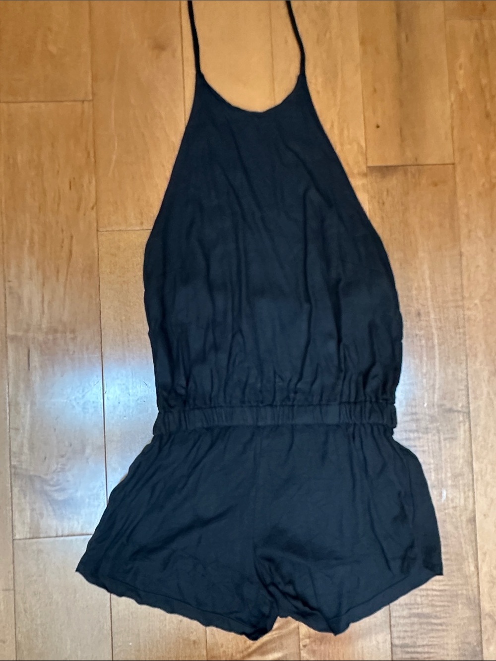 MIKOH Black Halter Backless Romper - Classic One Piece